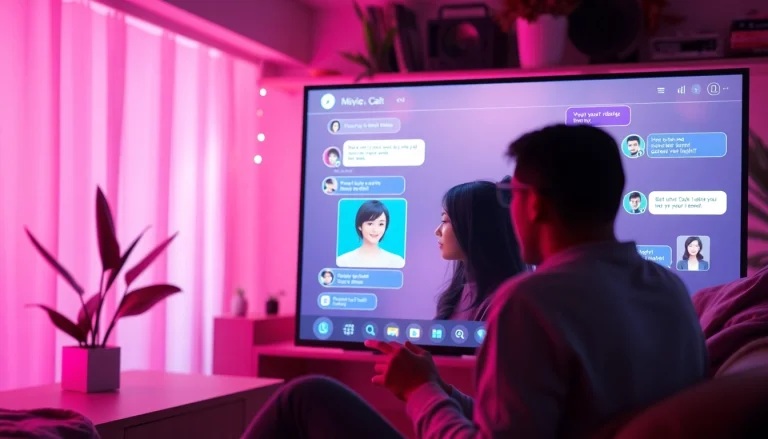 A lively digital chat environment showcasing engaging free AI sex chat interactions with colorful, inviting aesthetics.
