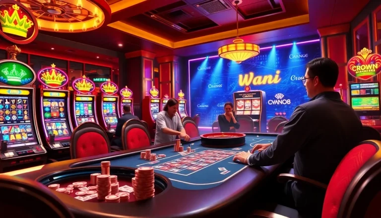 Crown88 offers an exciting poker scene with vibrant casino visuals, showcasing thrilling gameplay.