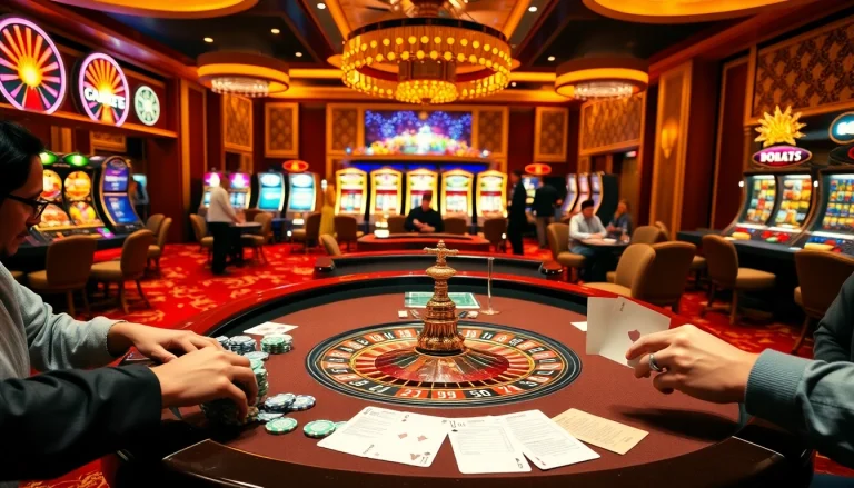 Experience the thrill of casino en ligne bonus sans depot with vibrant casino action and luxurious gaming atmosphere.