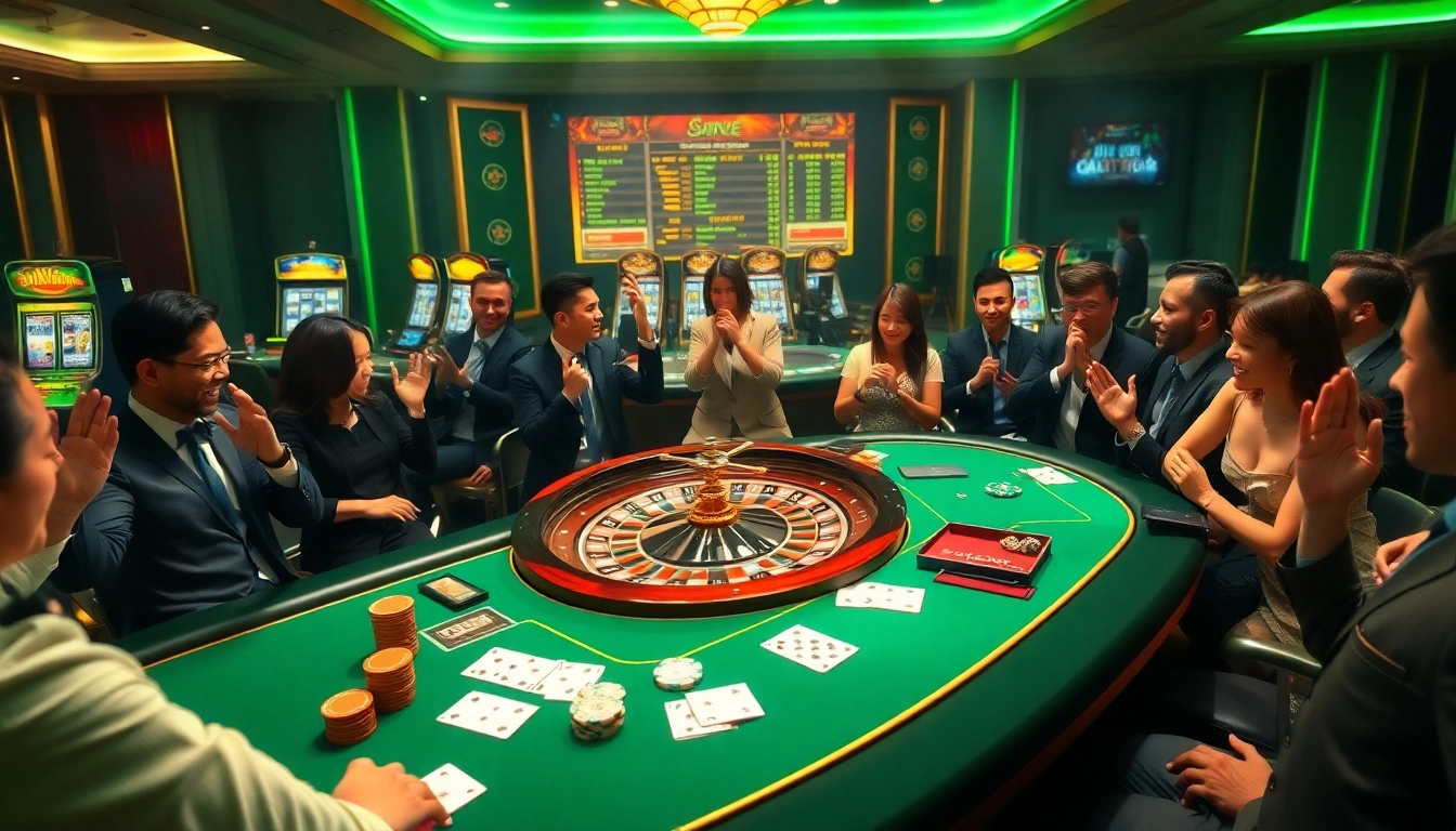 S8net.com casino scene with luxury gaming tables and vibrant atmosphere.