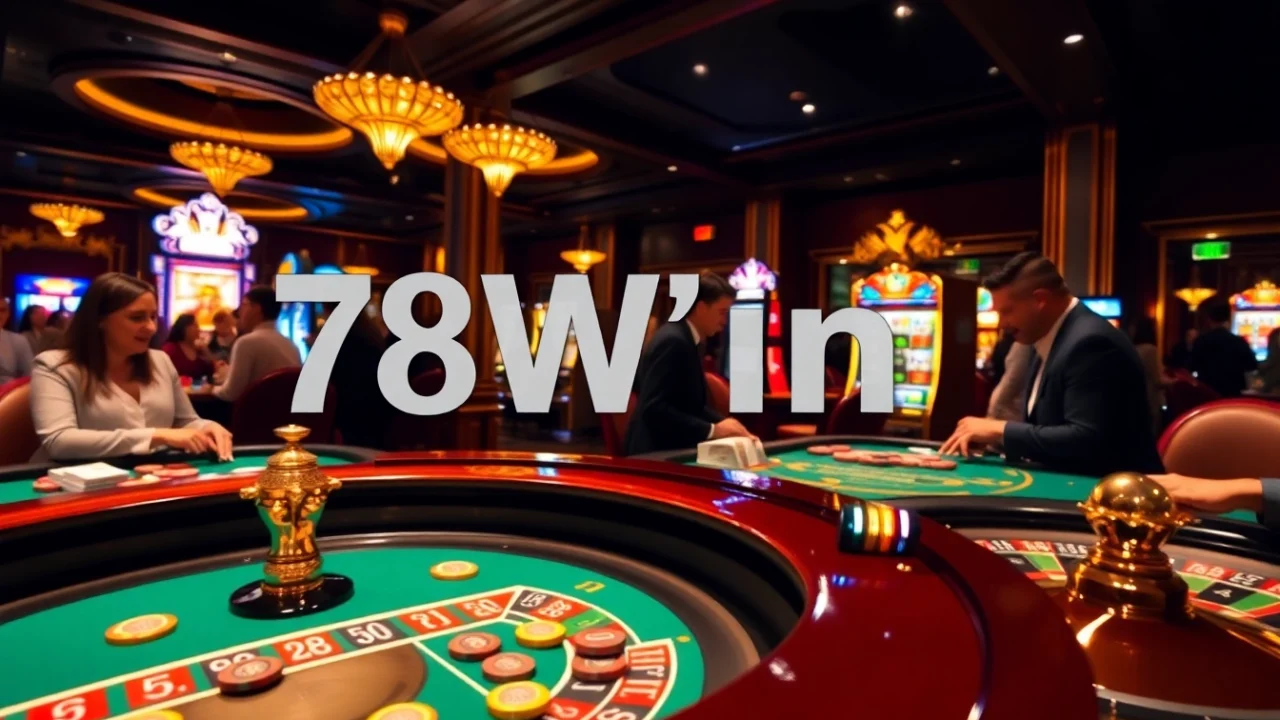 Experience the excitement of gambling with 78Win Com at a luxurious casino setting.