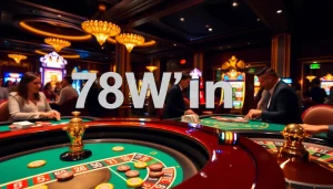 Experience the excitement of gambling with 78Win Com at a luxurious casino setting.