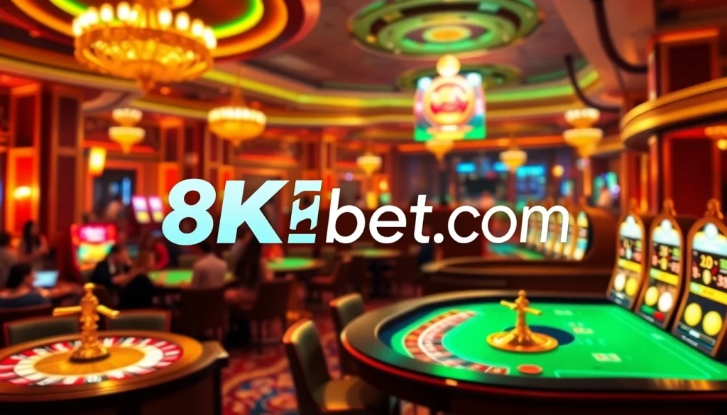 Experience thrilling games at 8kbet.com with engaging casino visuals and action-packed gameplay.